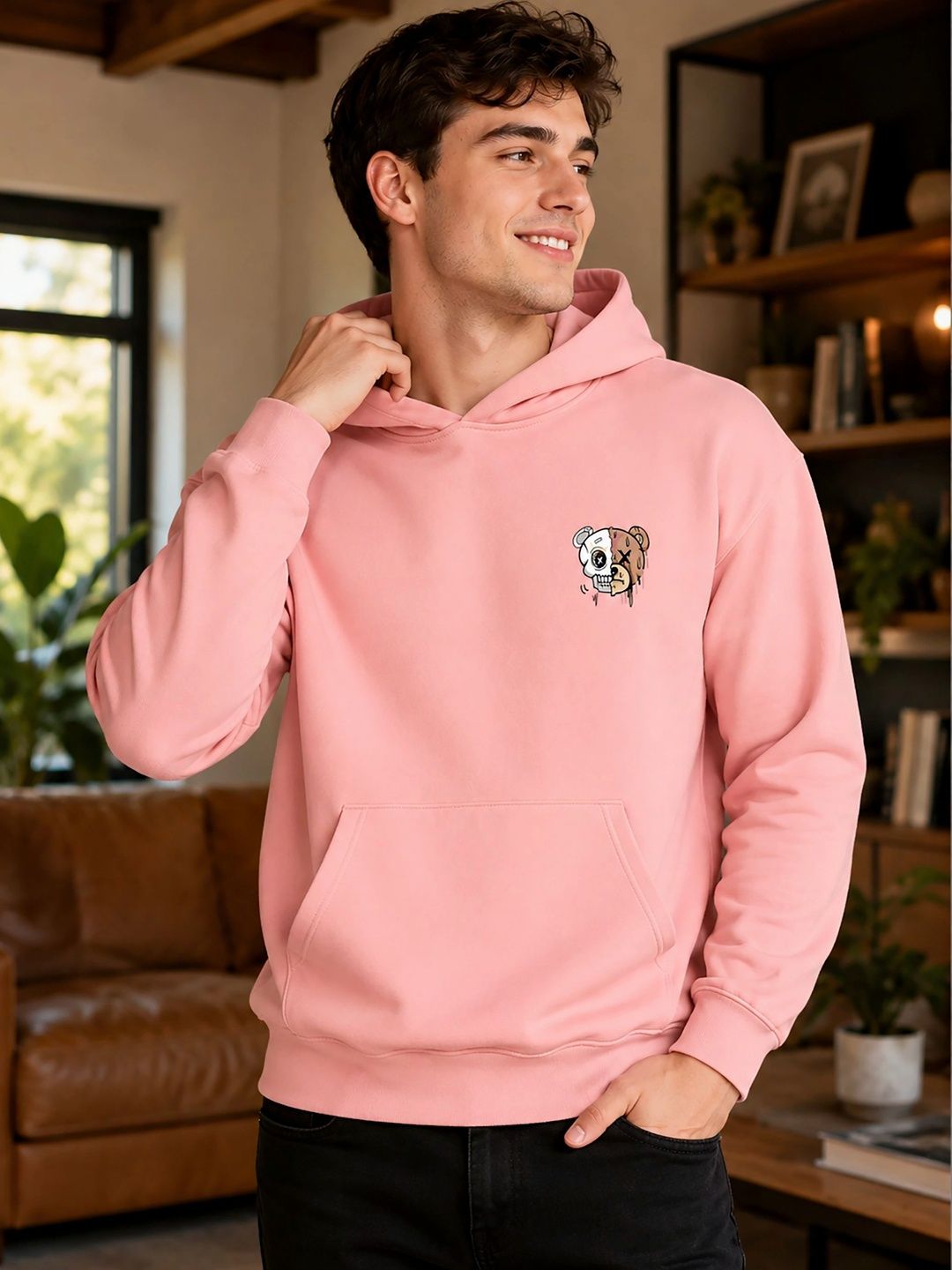 GLITO Men Printed Hooded Sweatshirt-picture-33