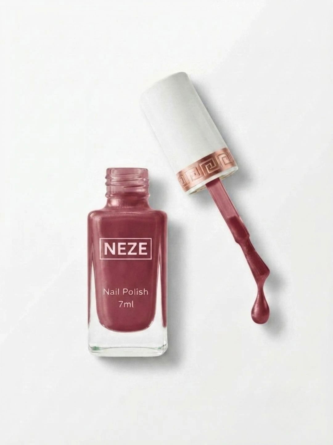 Neze Chip Resistant Nail Polish - 7 ml - Mauve Pink-picture-10