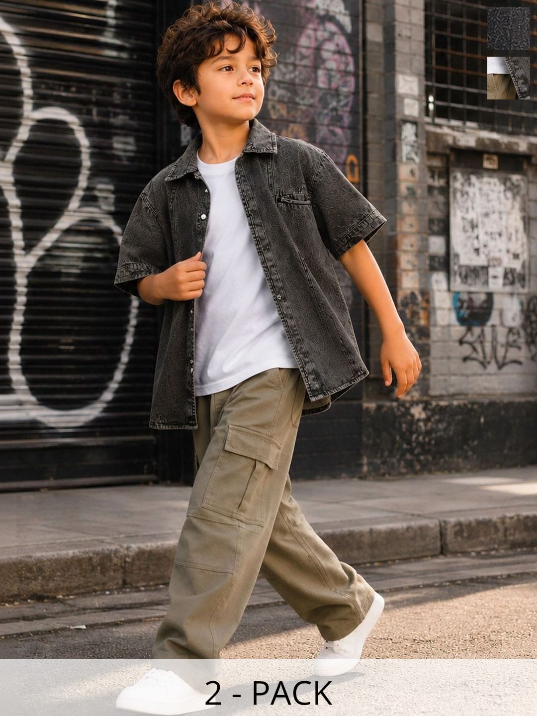 Purple United Kids Boys Shirt with Trousers-picture-26