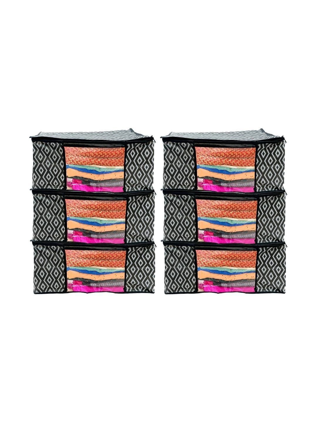 AARON INC Black Set of 6 Reusable Multi-Utility Organisers-picture-30