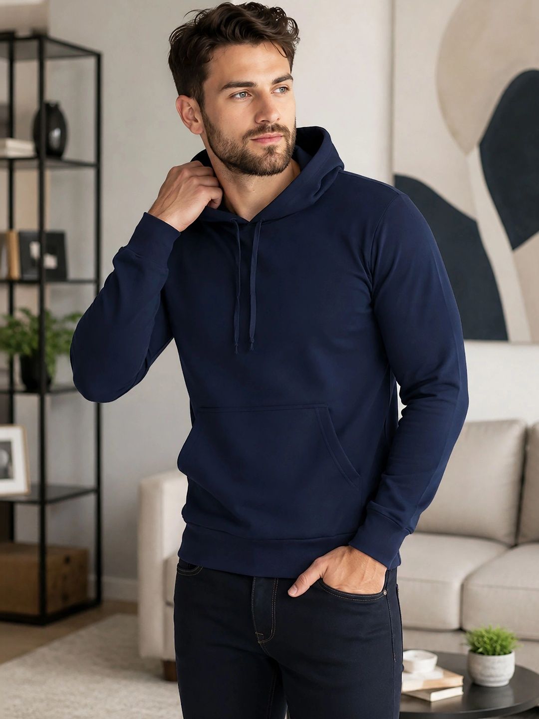 SZN Men Printed Hooded Sweatshirt-picture-33