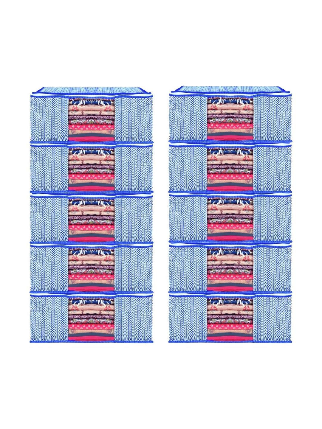 ANKIT INTERNATIONAL Blue Set of 6 Reusable Multi-Utility Organisers-picture-21