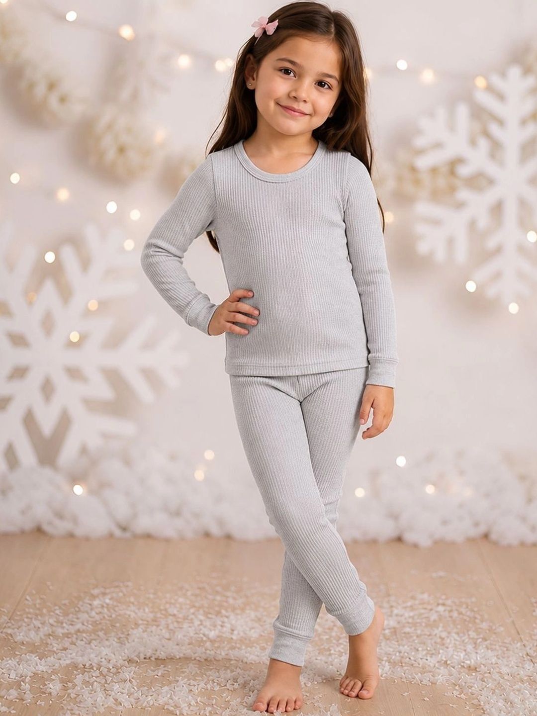 Kanvin Girls Cotton Round Neck Thermal Set-picture-25