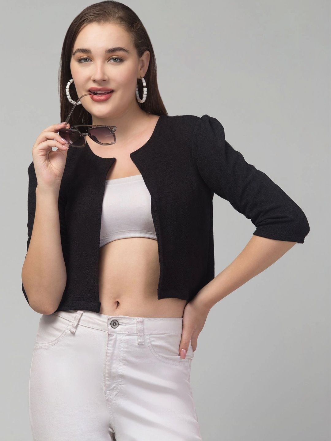 RAYWOS Women Crop Shrug-image-33