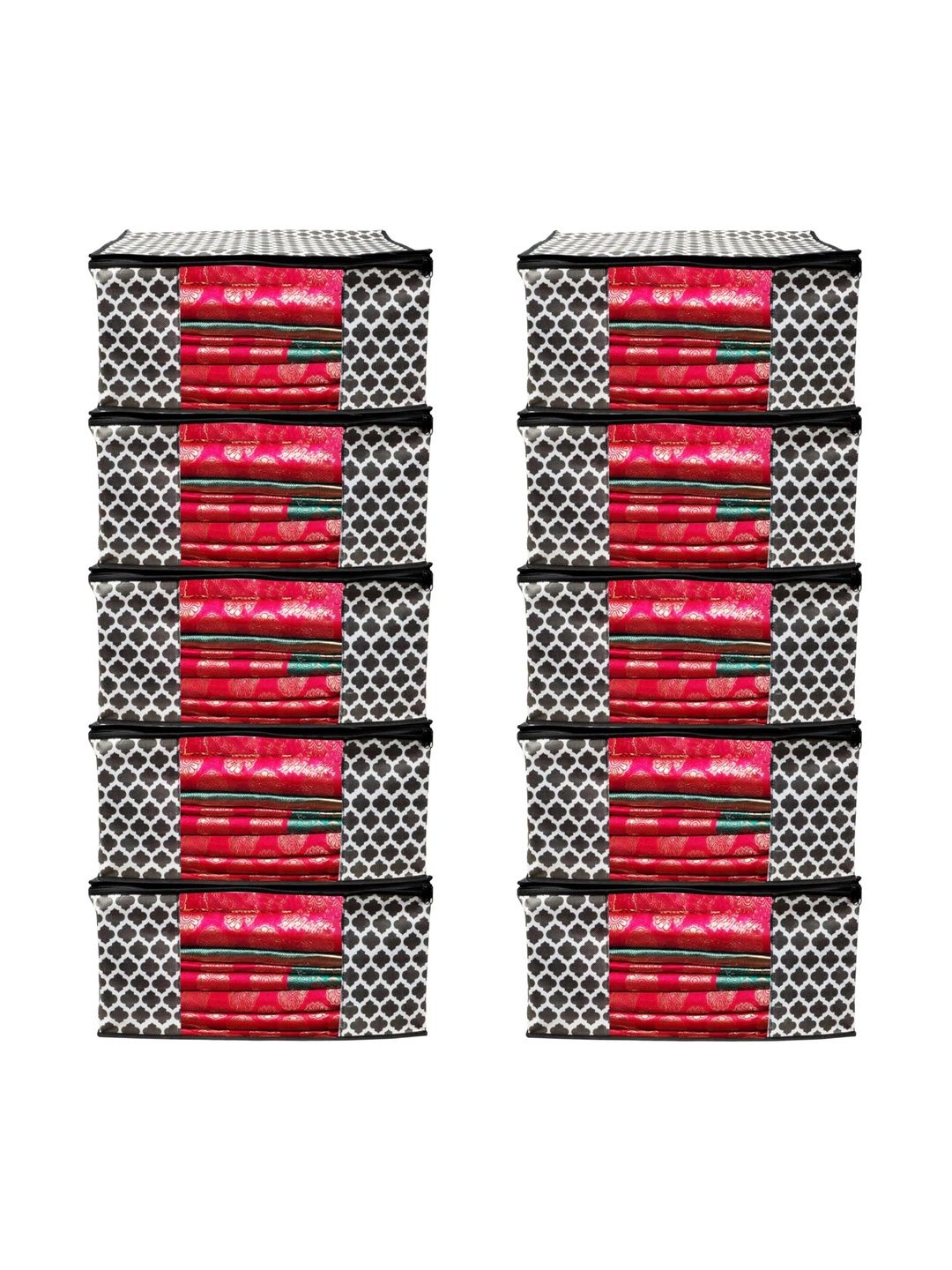 AARON INC Black Set of 6 Reusable Multi-Utility Organisers-picture-27