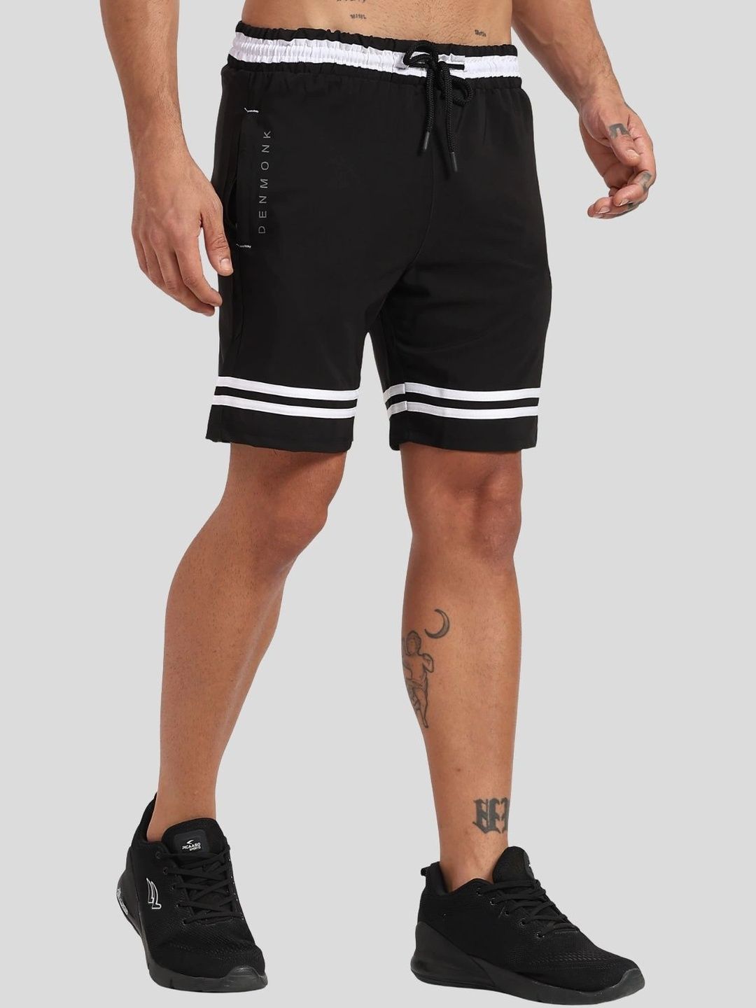 Denmonk Men Colourblocked Training or Gym Sports Shorts with Technology-picture-15