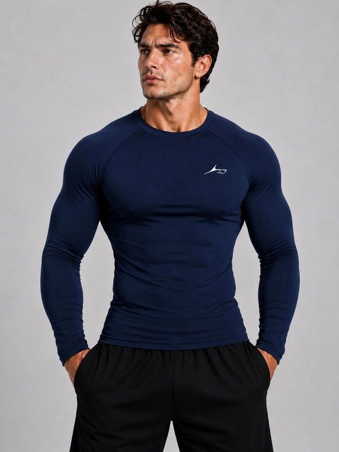Prosharx Men Brand Logo Dri-FIT Compression T-shirt-image-49