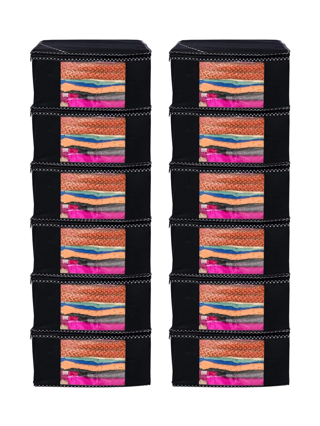 AARON INC Black Set of 6 Reusable Multi-Utility Organisers-picture-35