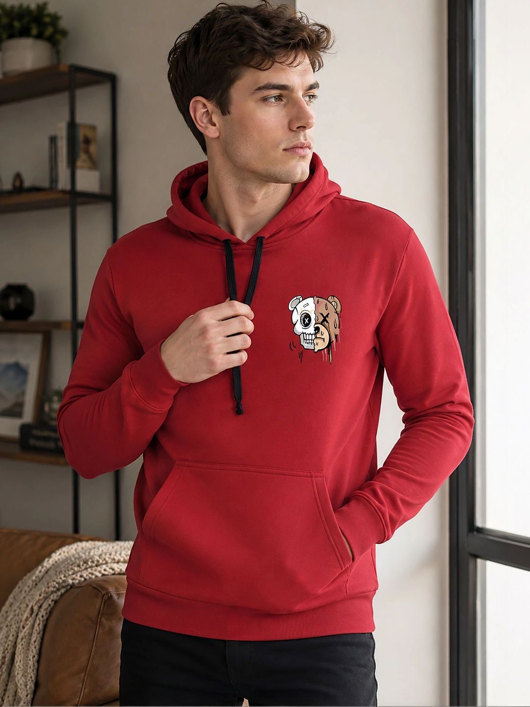 ATIGIANO Men Printed Hooded Sweatshirt-picture-54