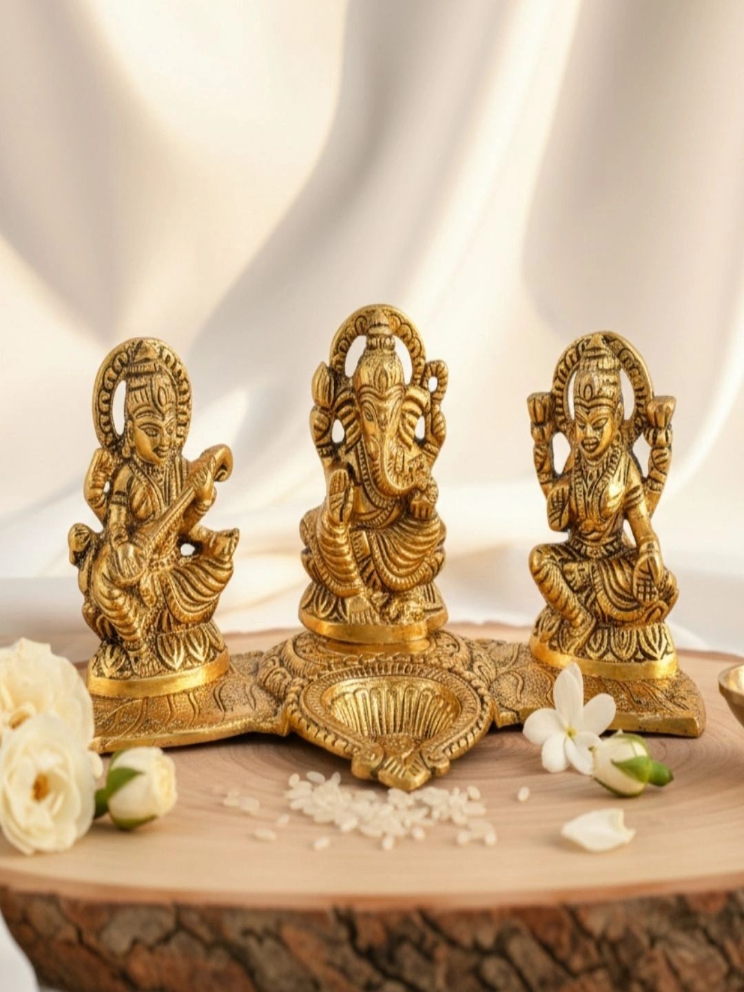 Ruhvana Gold-Toned Religious Idol Showpiece-picture-50