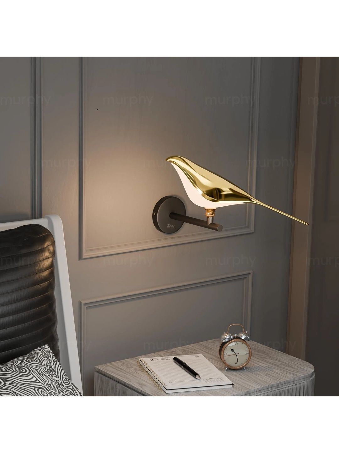 Murphy Gold-Toned Aluminium Contemporary Ceiling Lamp-picture-23