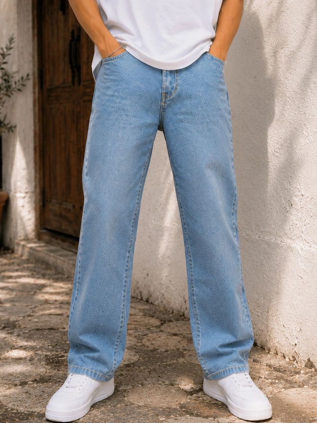 MARK VIEW Men Classic Straight Fit Mid-Rise Stretchable Jeans-picture-22