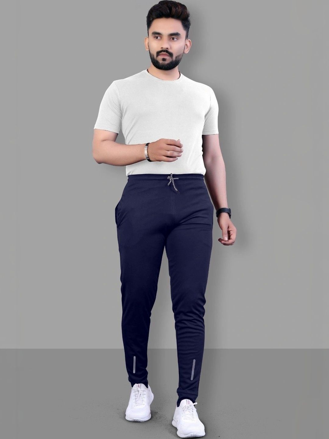 HERE&NOW Men Relaxed Straight Leg High-Rise Trousers-picture-23