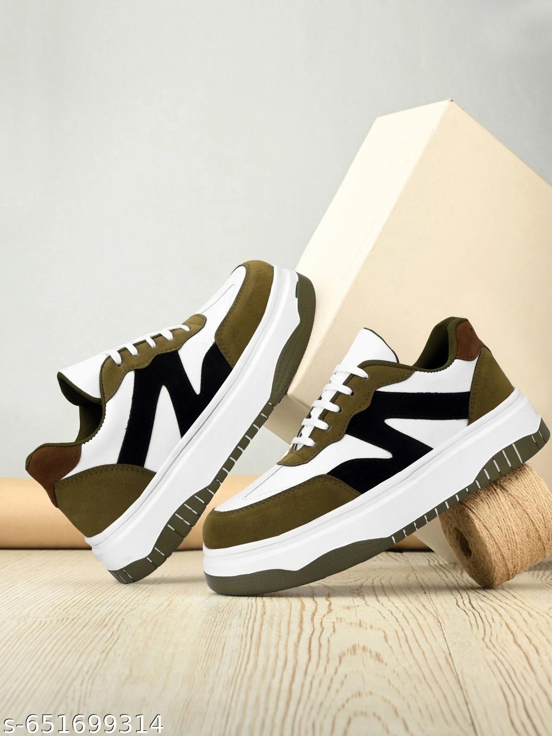 LABBIN Men Colourblocked PU Sneakers-picture-9