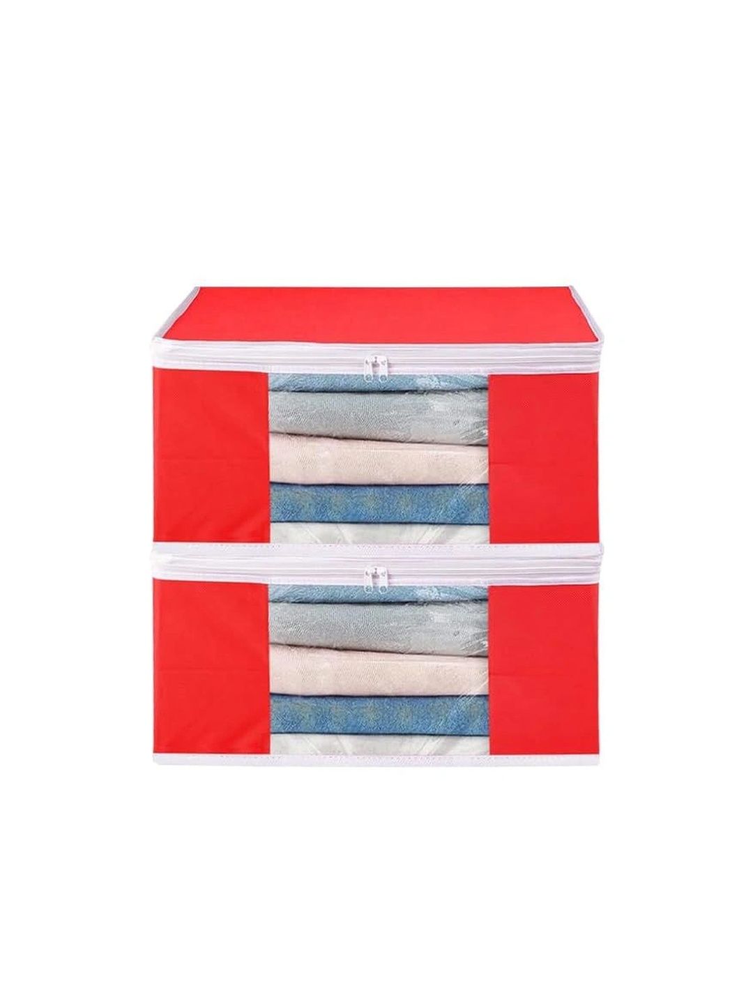 AARON INC Red Set of 2 Reusable Multi-Utility Organisers-picture-26