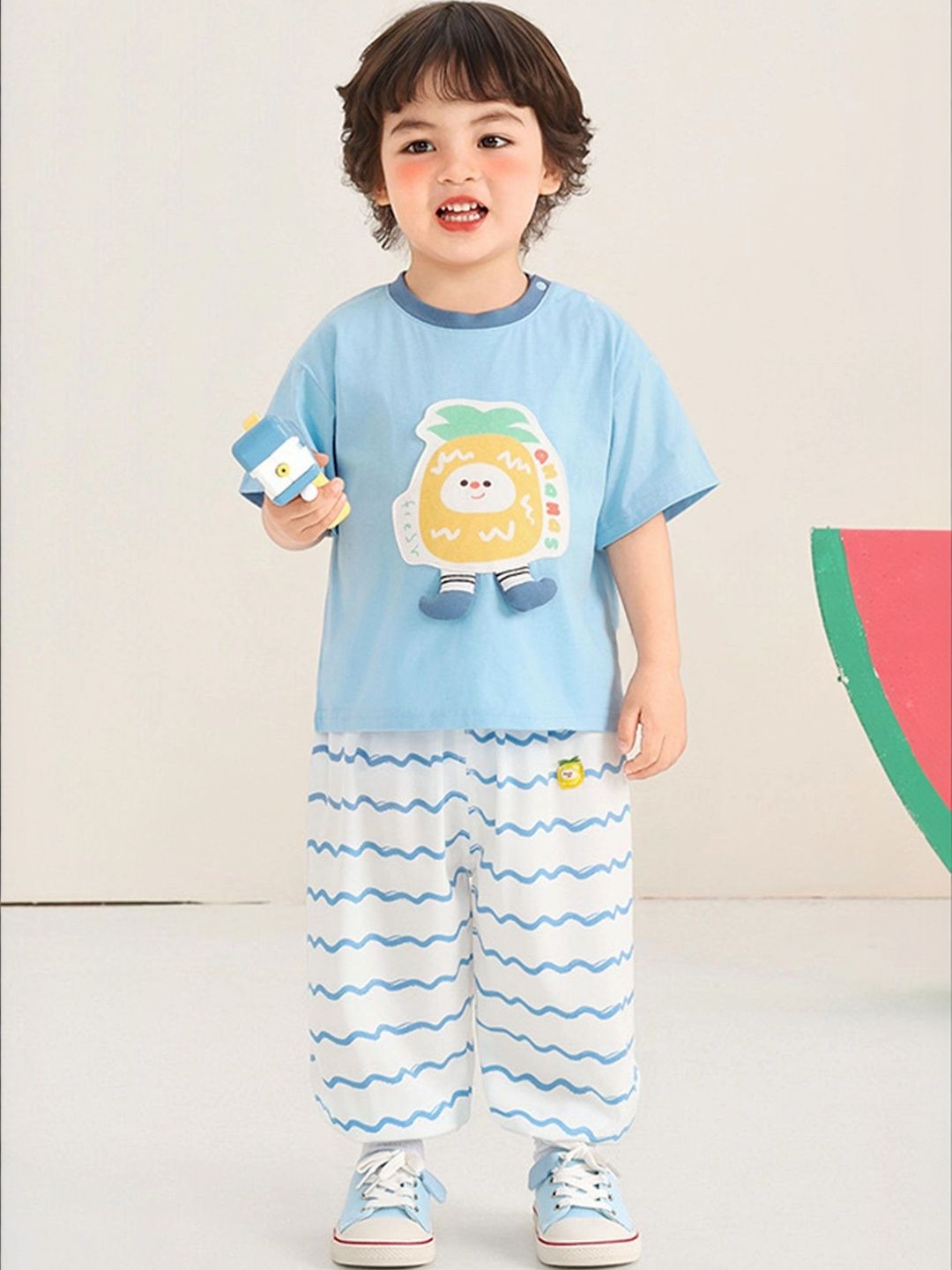 LULU & SKY Boys Printed Pure Cotton Blend Applique T-shirt-picture-47