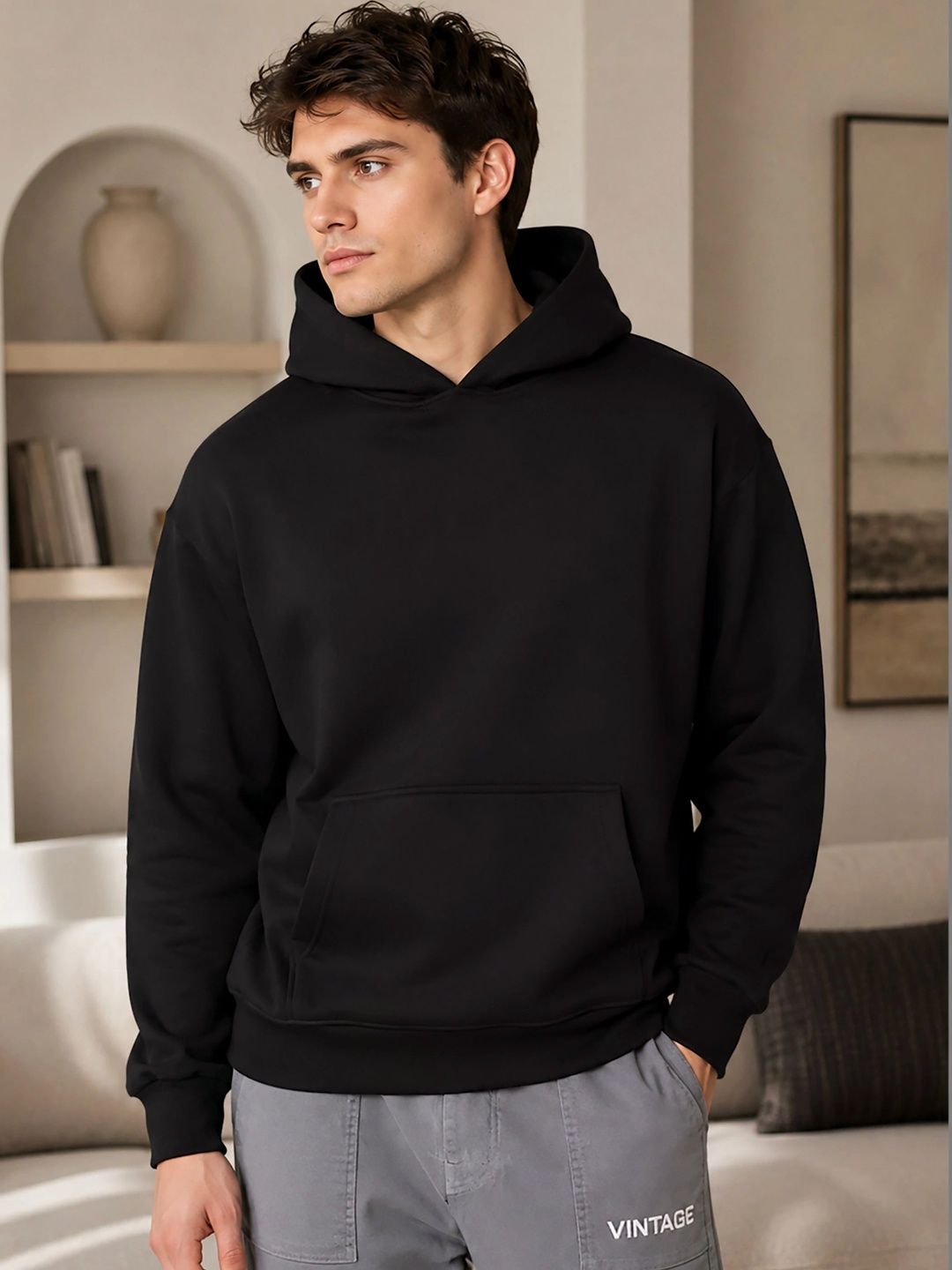 SZN Men Printed Hooded Sweatshirt-picture-30