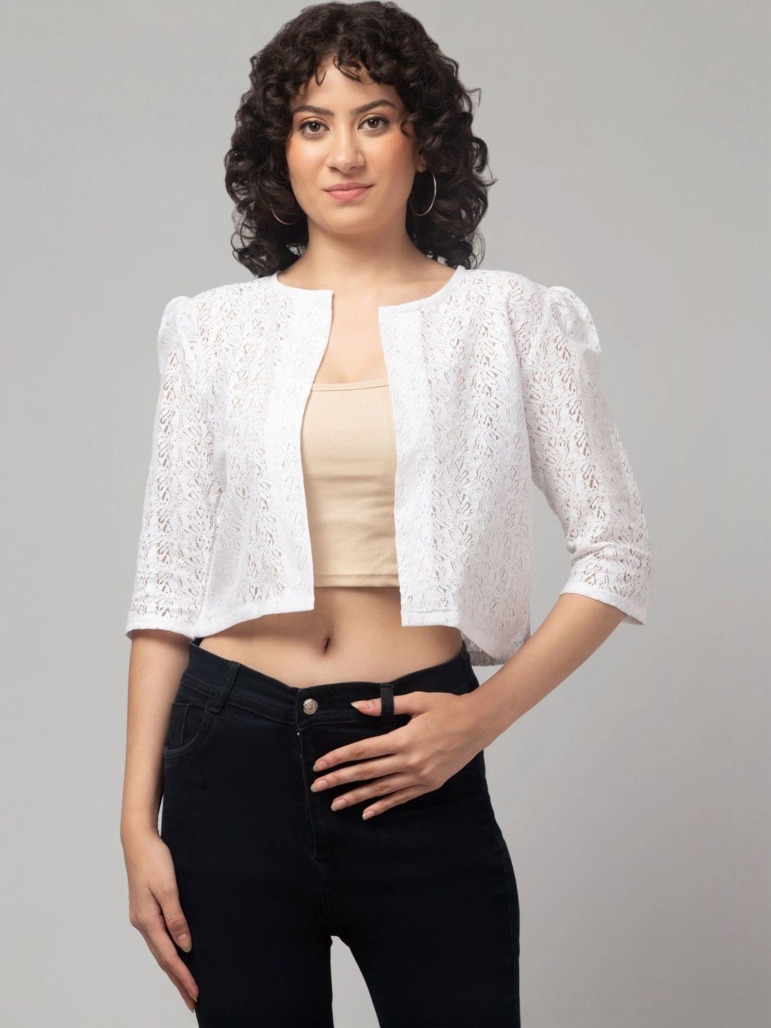 RAYWOS Women Crop Shrug-image-24