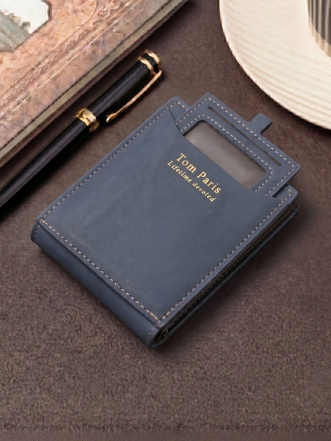 TomParis Men PU Two Fold Wallet-picture-41