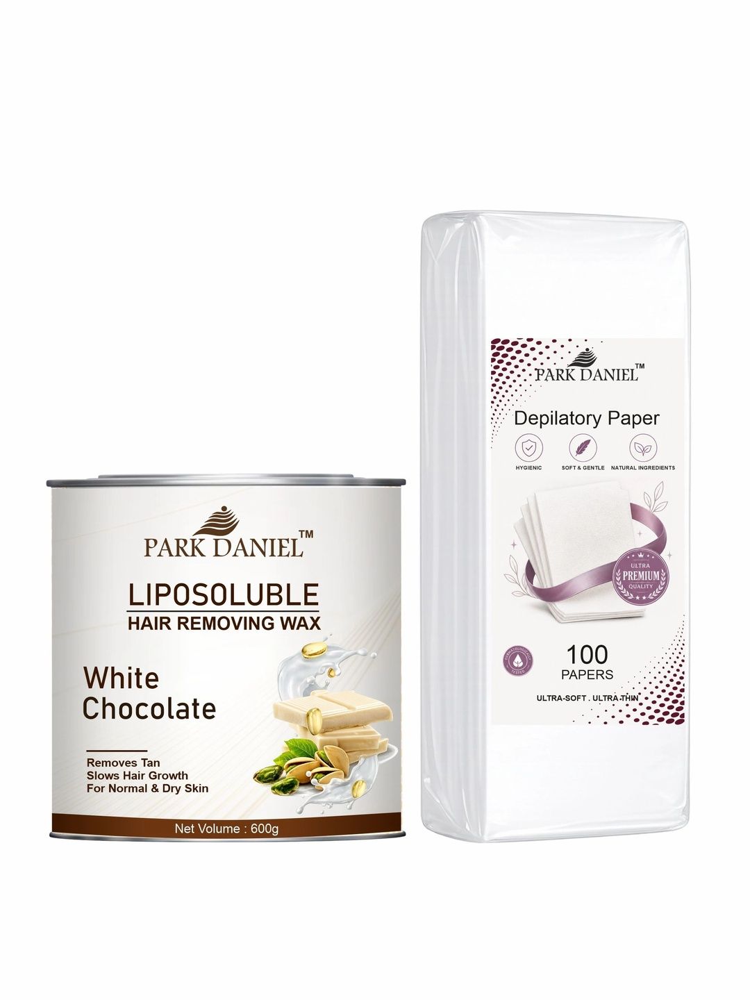 Park Daniel White Chocolate Hair Removal Cream Wax With Disposable Strips - 600 g-image-11
