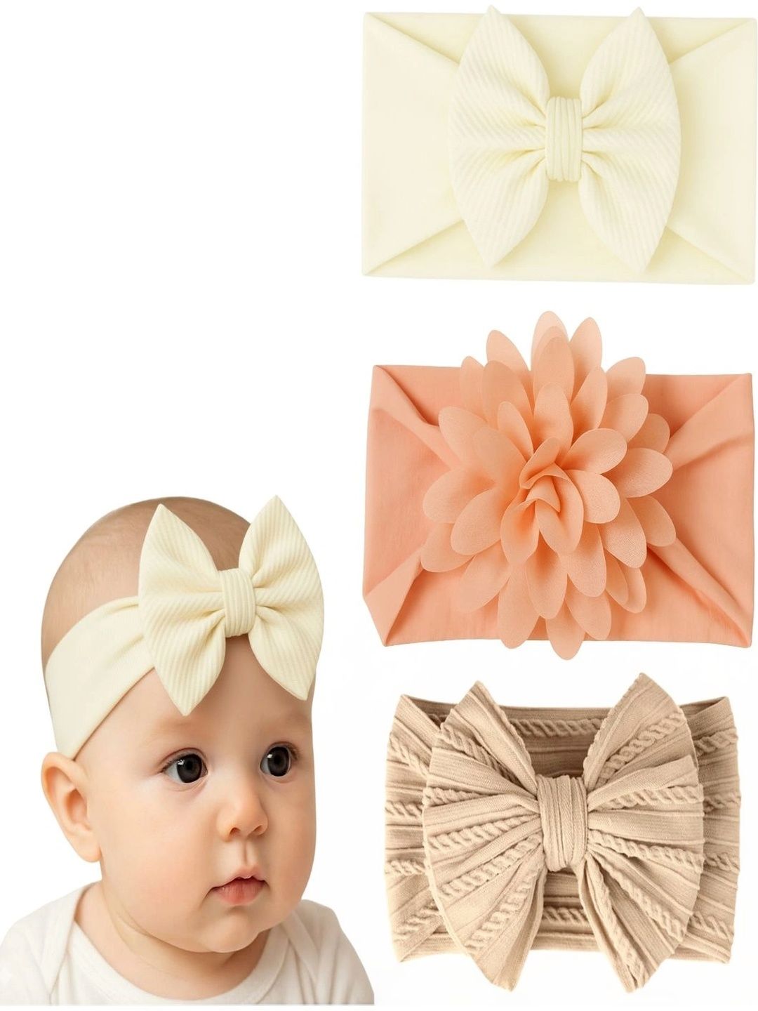 ANNA CREATIONS Girls Set of 3 Hairband-picture-22