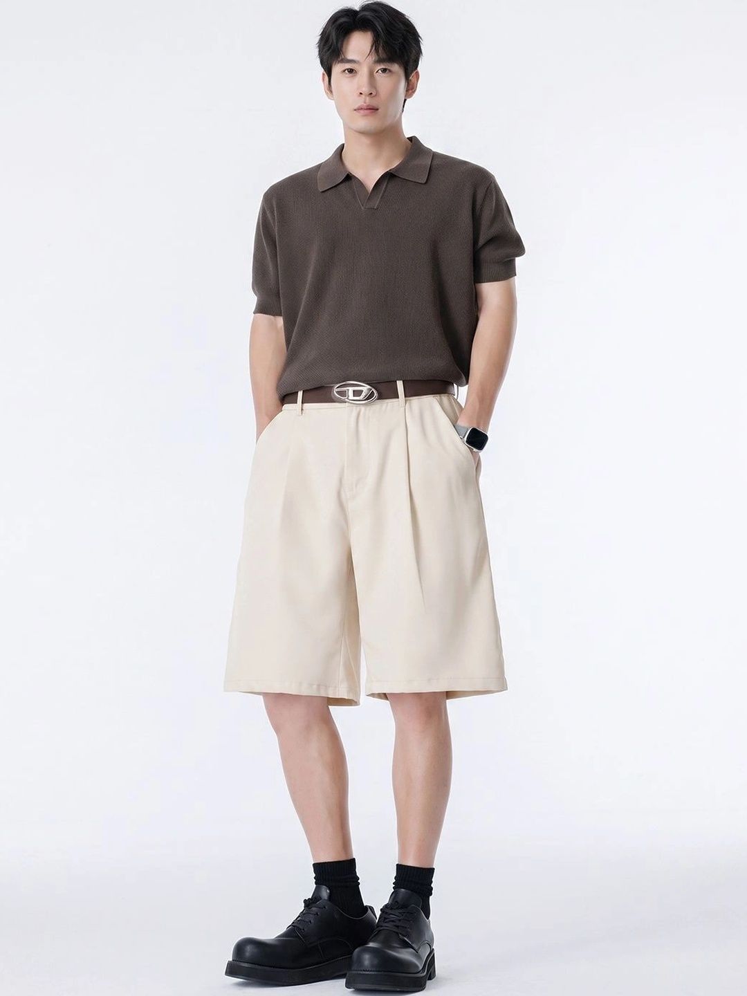 Suo Men Loose Fit Shorts-picture-46