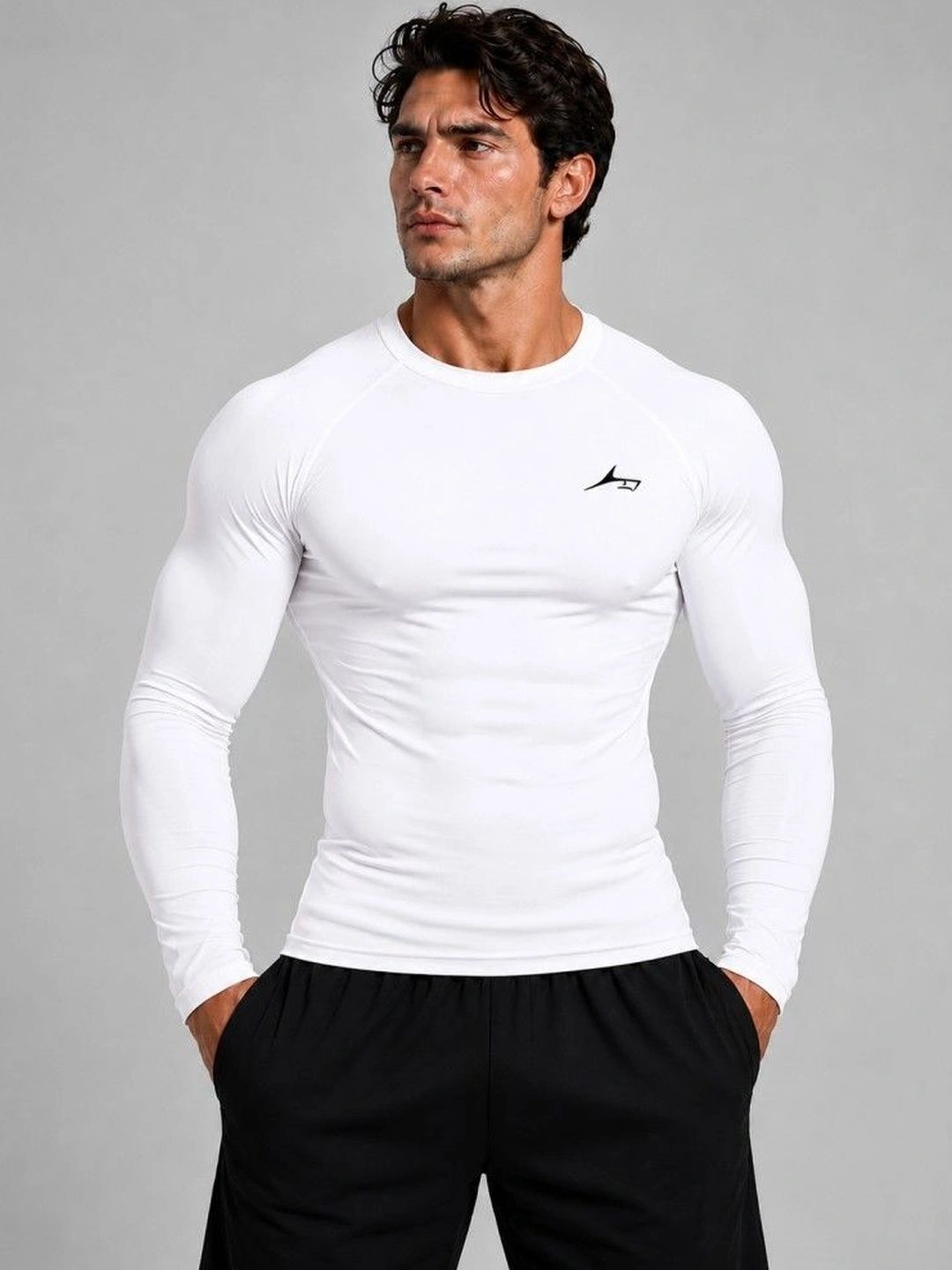 Prosharx Men Brand Logo Dri-FIT Compression T-shirt-image-35