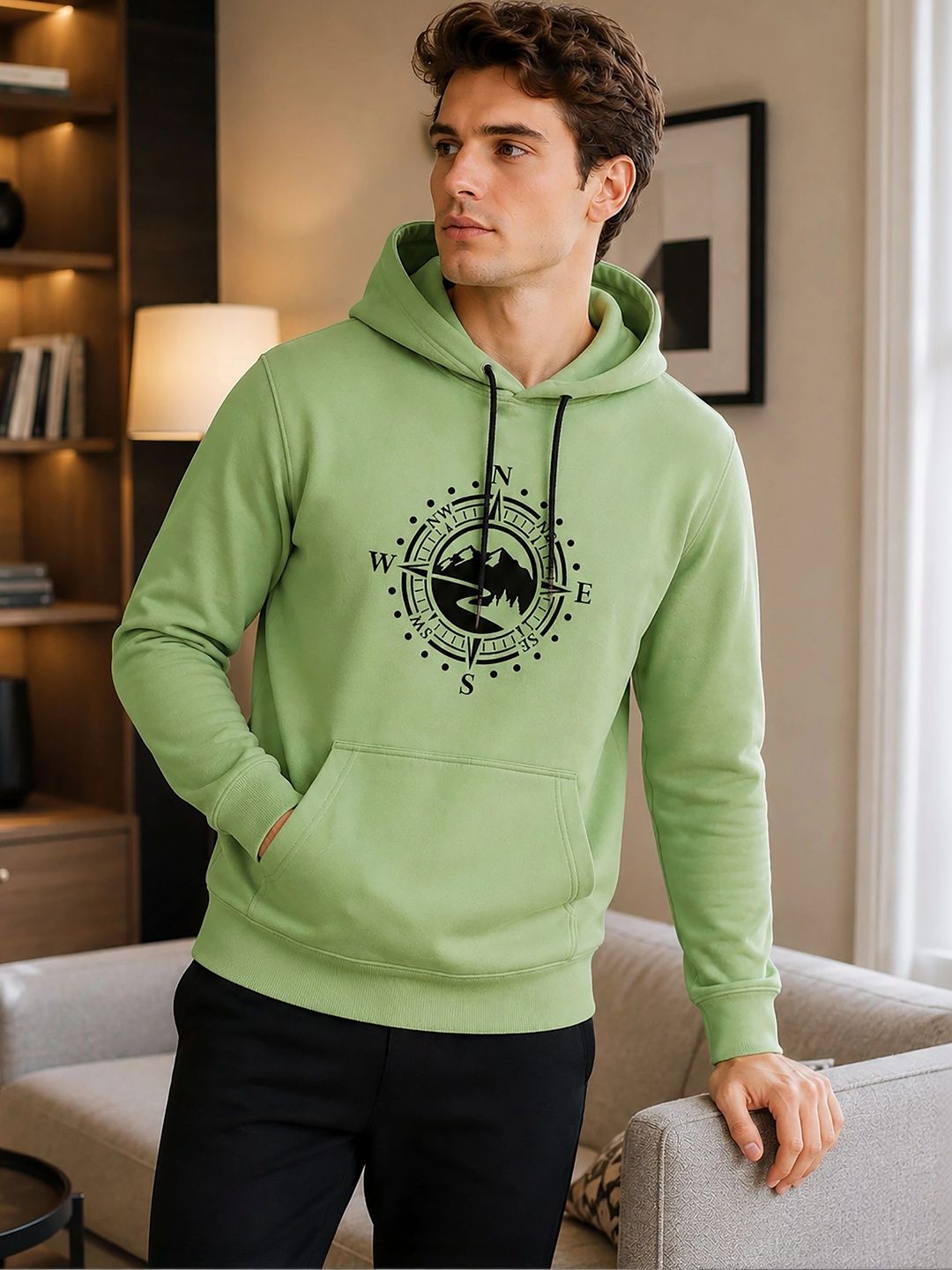 MaverIQ Men Printed Hooded Sweatshirt-picture-46