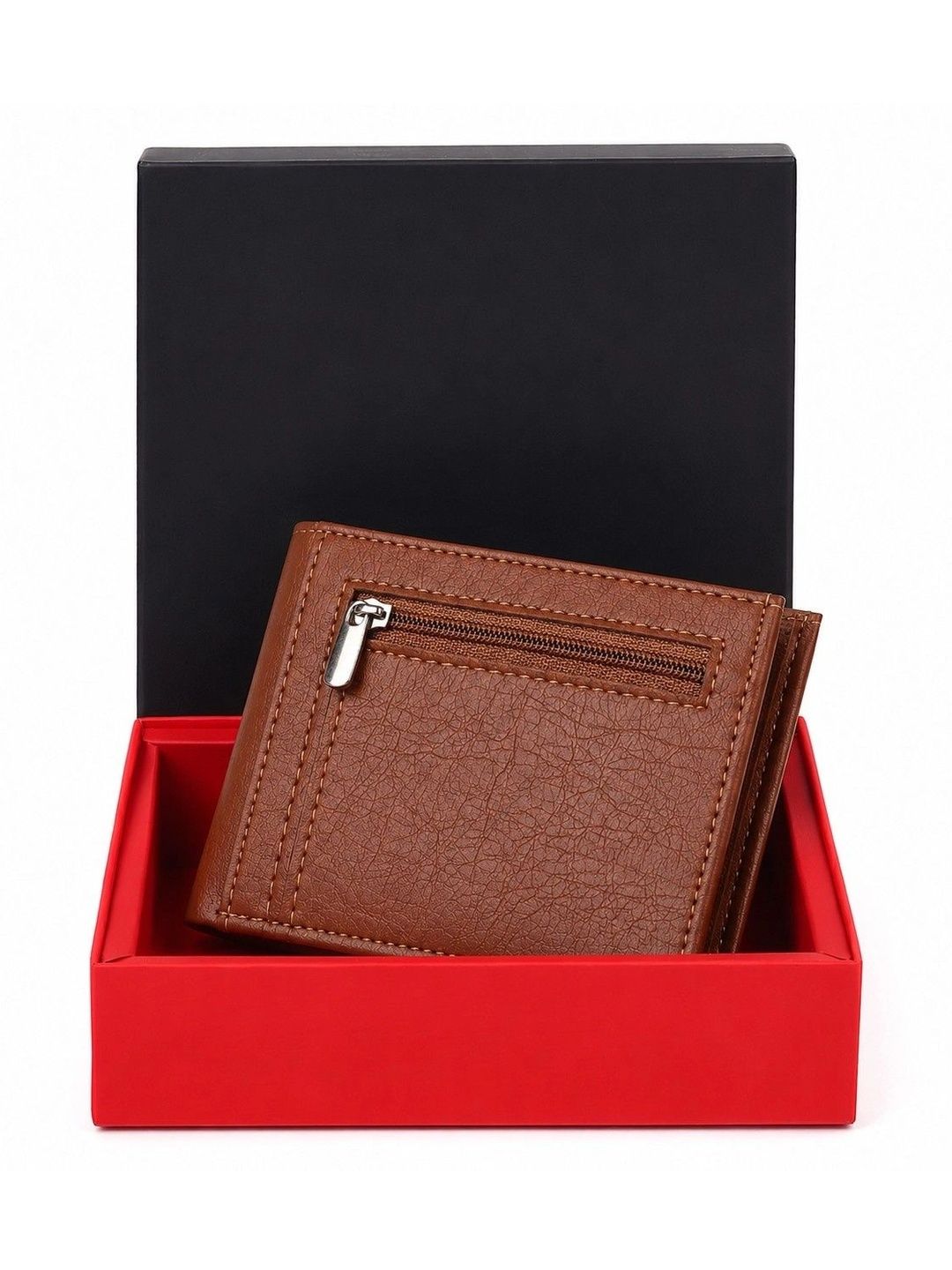 LAER Men Textured PU Two Fold Wallet-picture-26