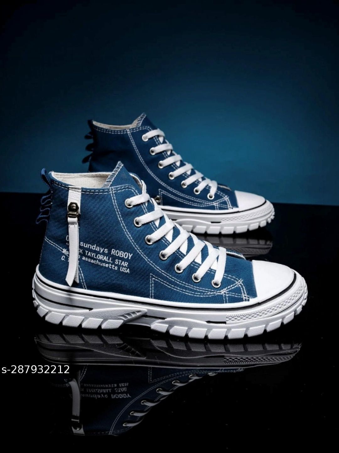 Robbie Jones Men PU High-Top Sneakers-picture-37