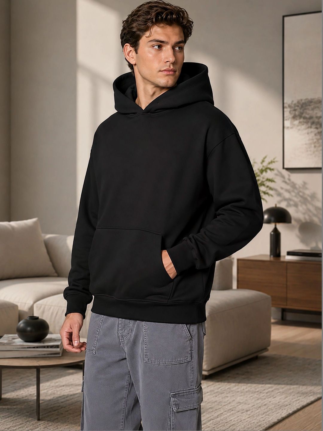 THE BEETEL HOUSE Men Printed Hooded Sweatshirt-picture-44