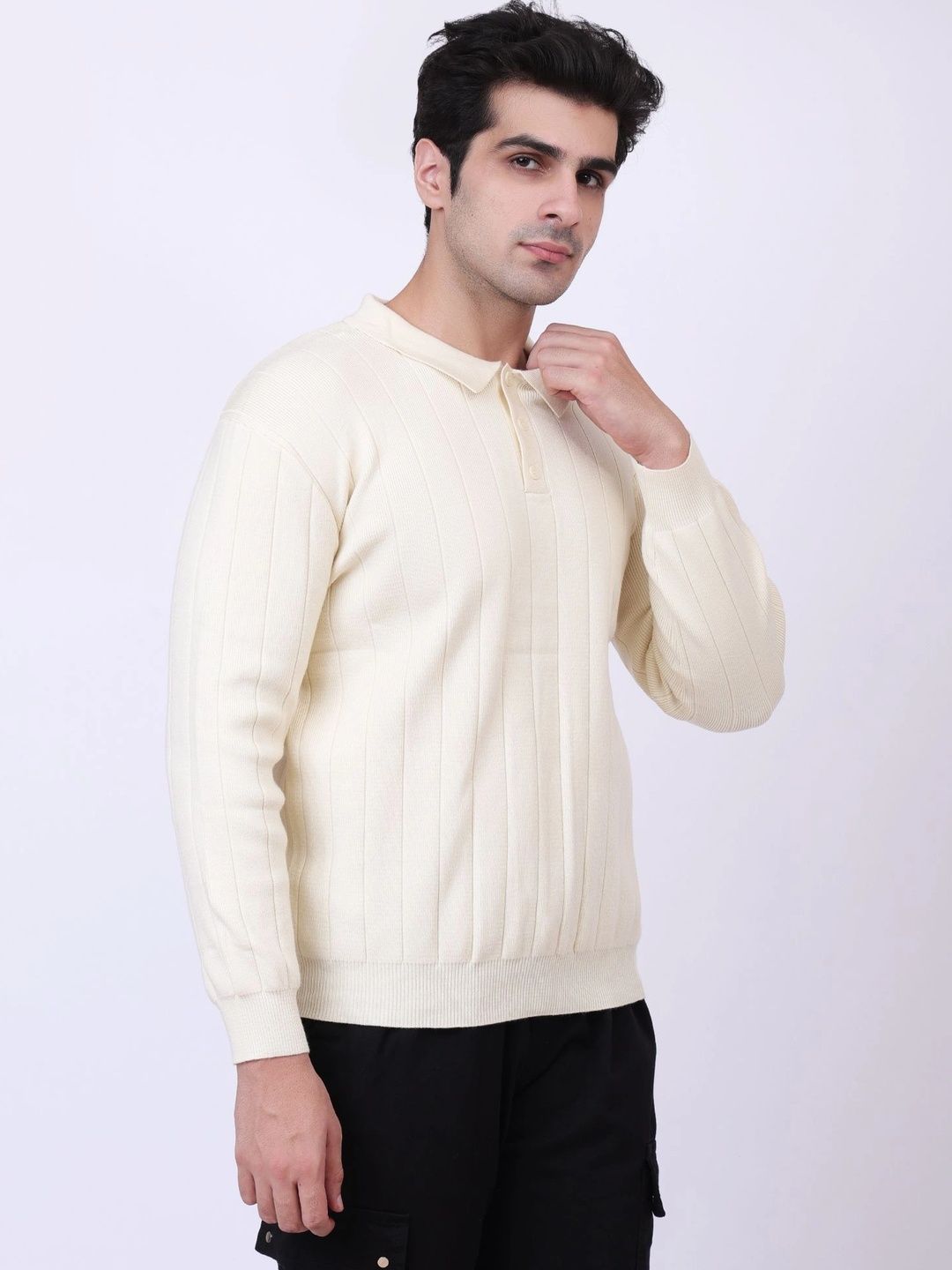 KHASAAB STYLE Men Ribbed Pullover-picture-19