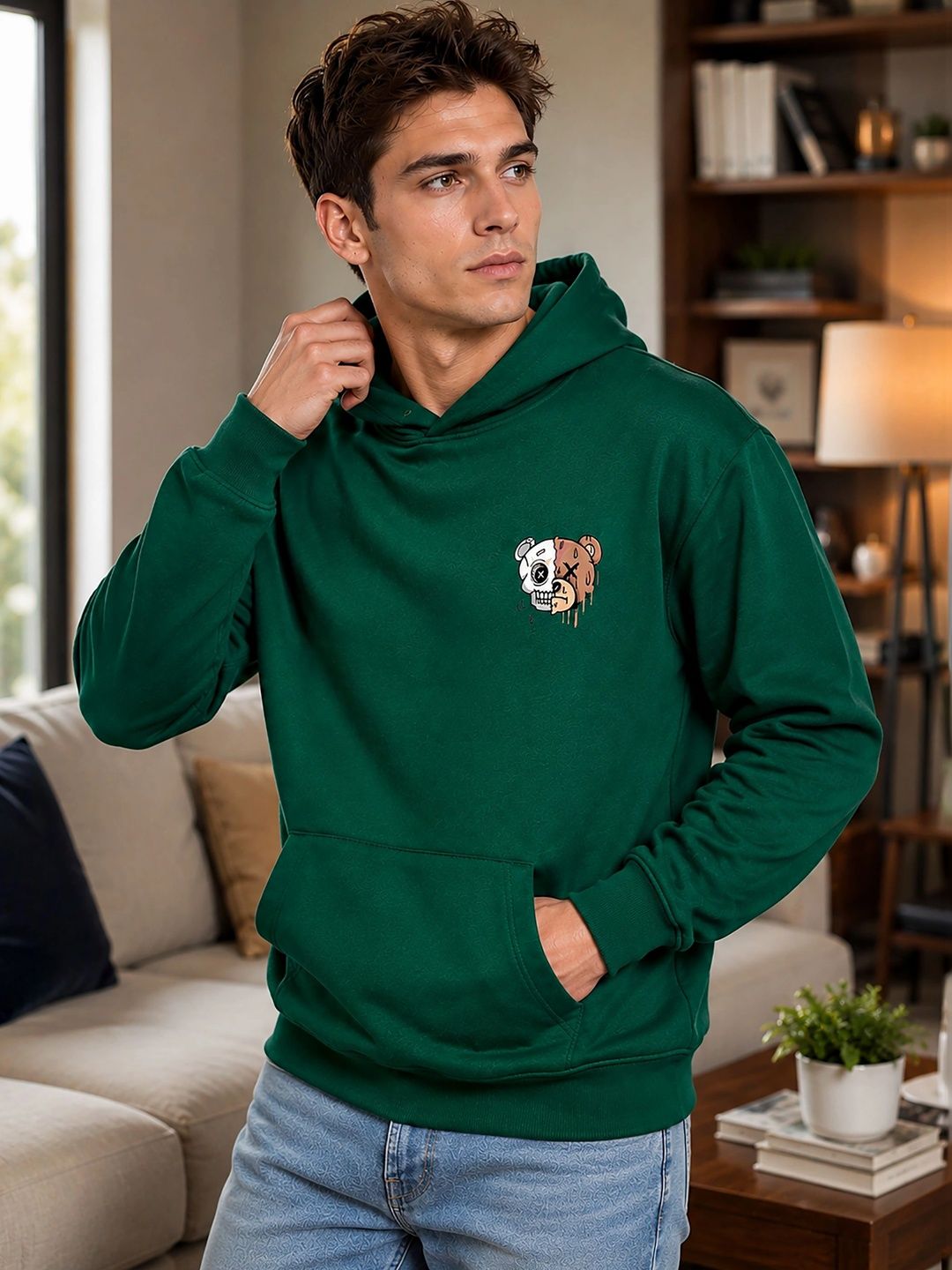 SZN Men Printed Hooded Sweatshirt-picture-27
