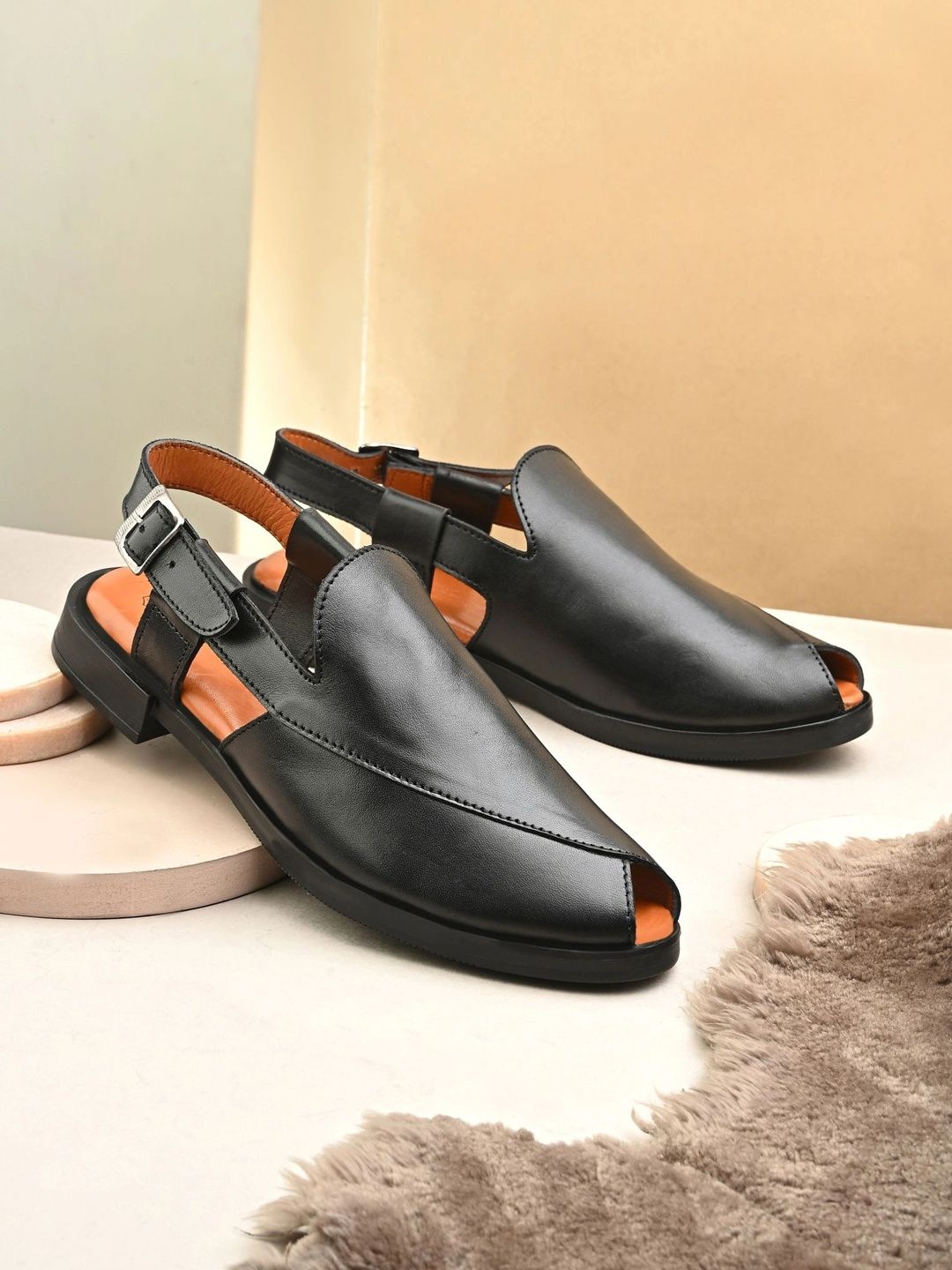 Just Leather Men Leather Shoe-Style Sandals-picture-57