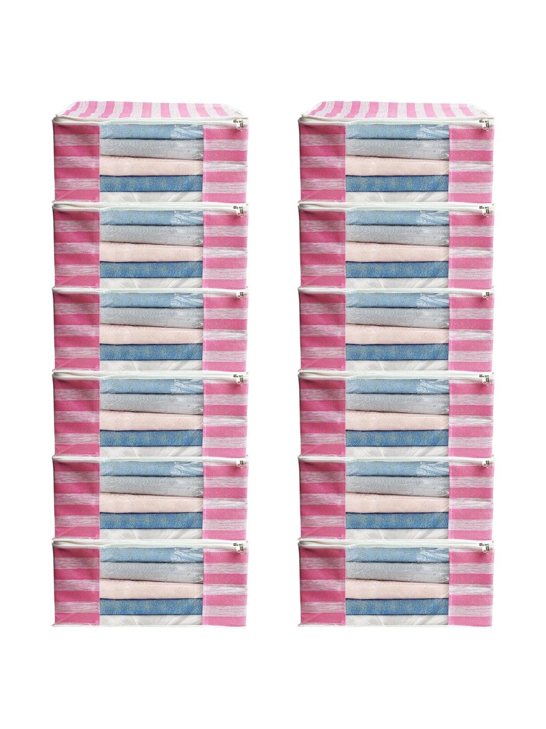 AARON INC Pink Set of 6 Reusable Multi-Utility Organisers-picture-18