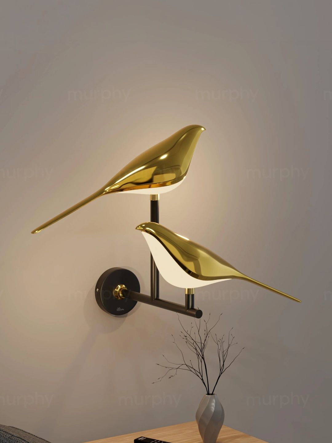 Murphy Gold-Toned Aluminium Contemporary Ceiling Lamp-picture-20
