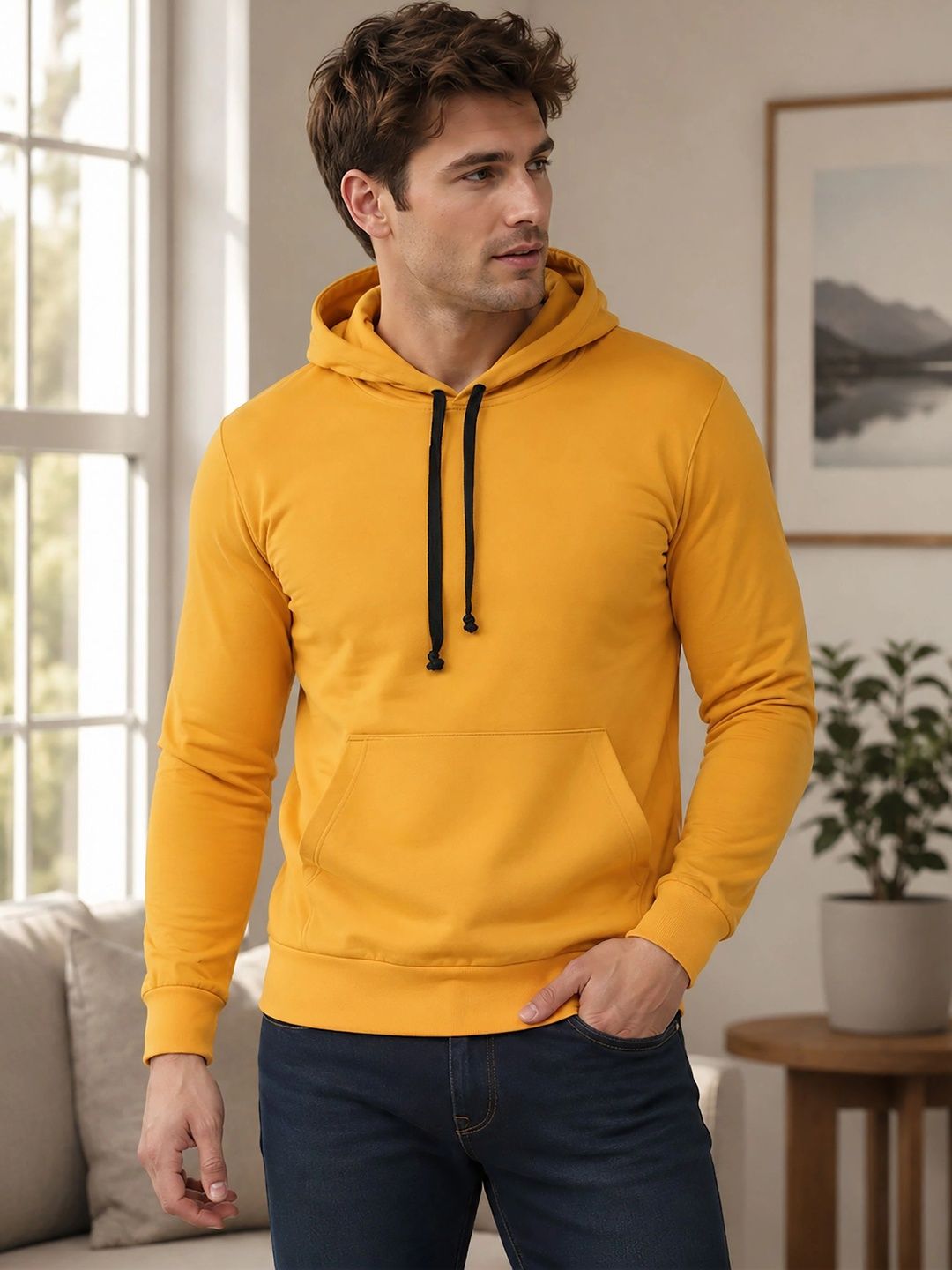 MaverIQ Men Graphic Printed Hooded Sweatshirt-picture-12