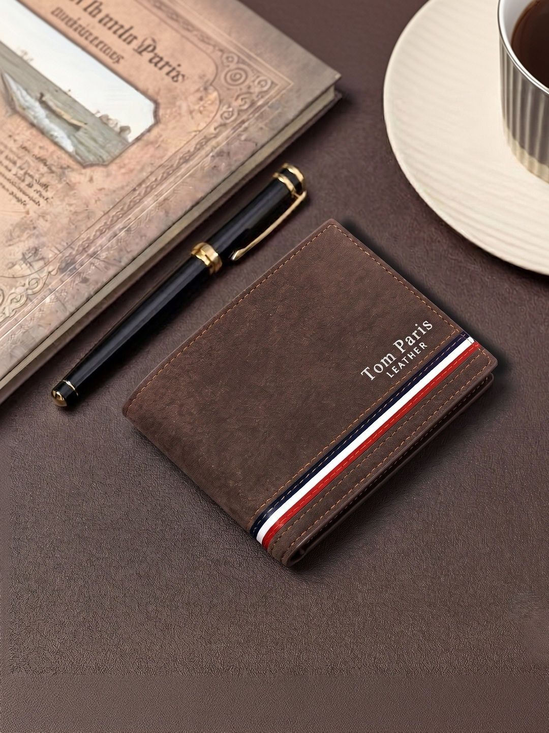 TomParis Men Textured PU Two Fold Wallet-picture-51