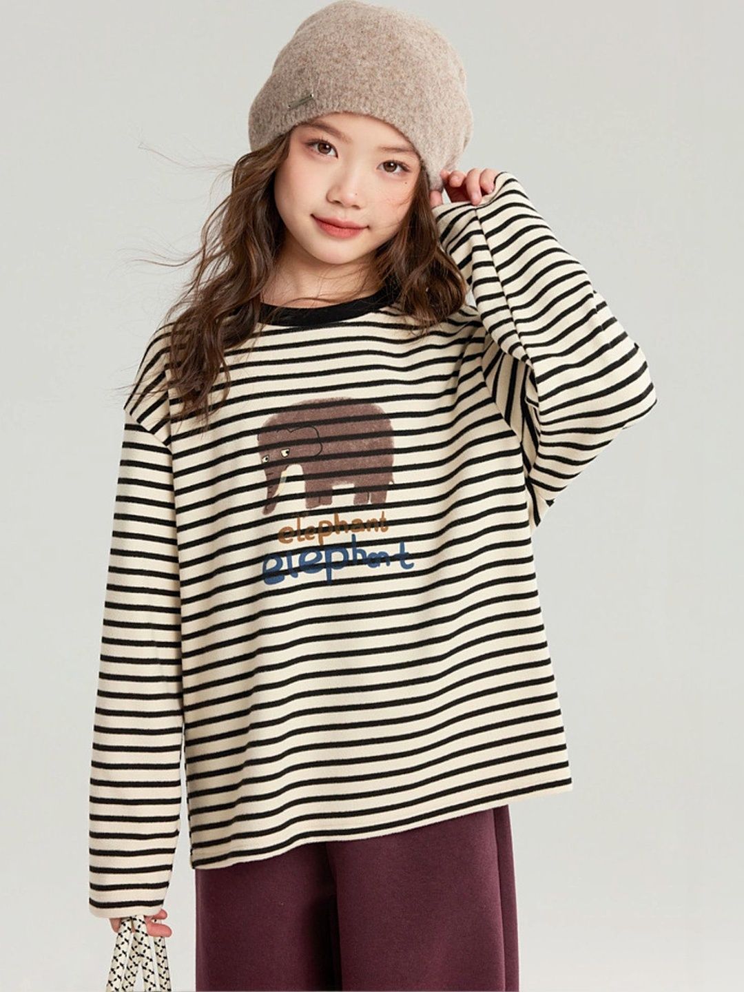 LULU & SKY Striped Cotton Blend Top-picture-51