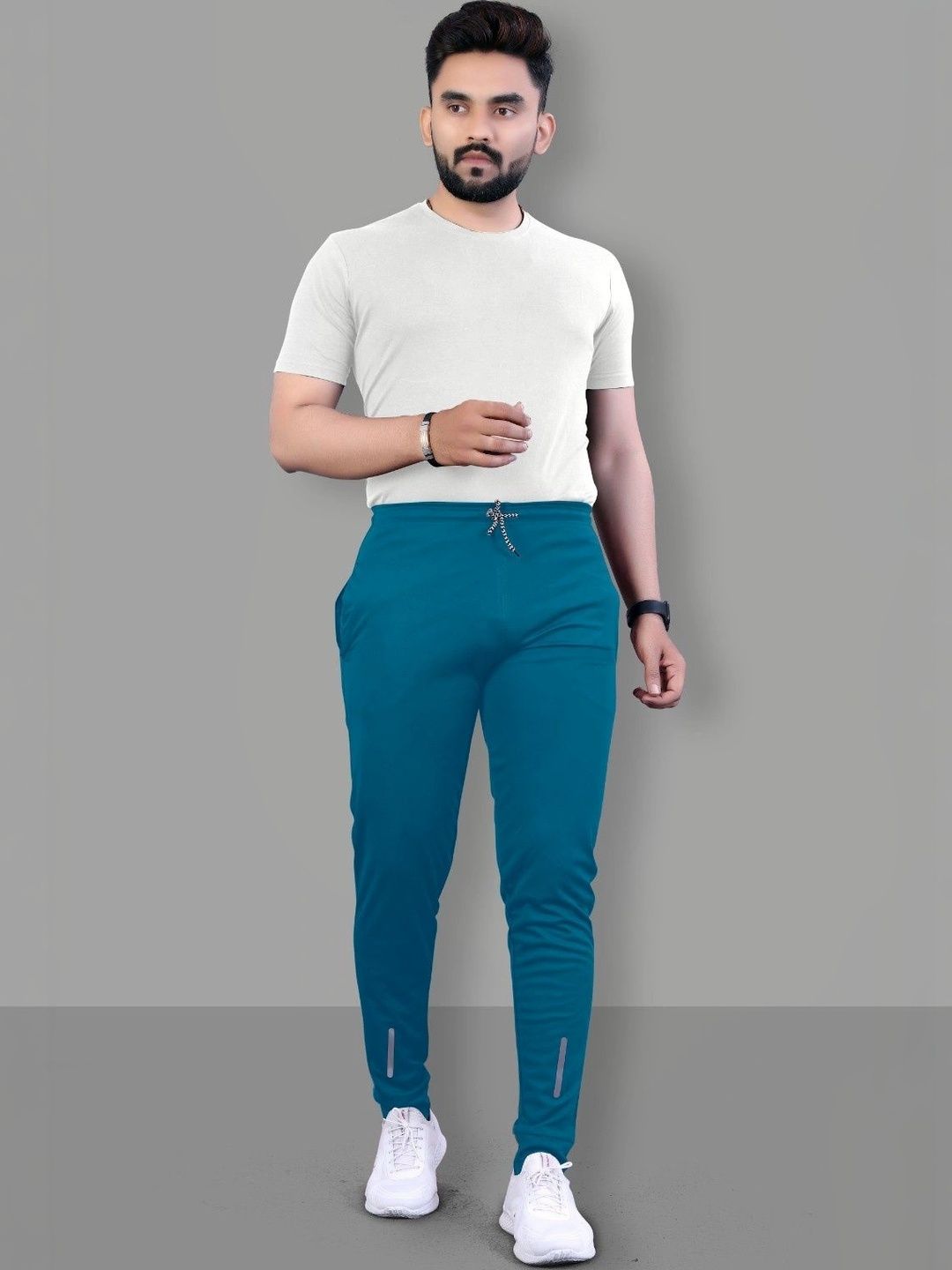 HERE&NOW Men Relaxed Straight Leg High-Rise Trousers-picture-22