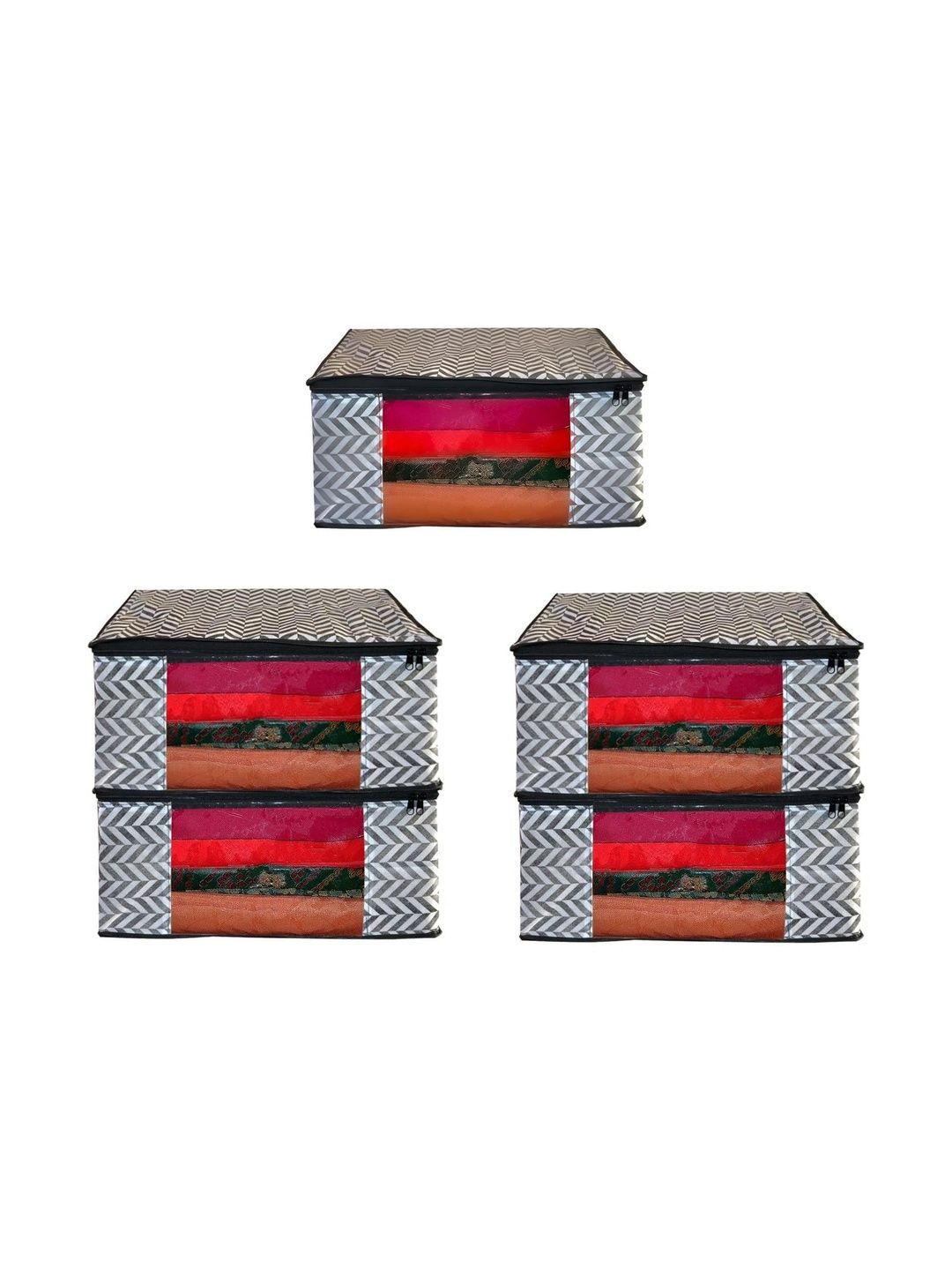 AARON INC Black Set of 5 Reusable Multi-Utility Organisers-picture-43