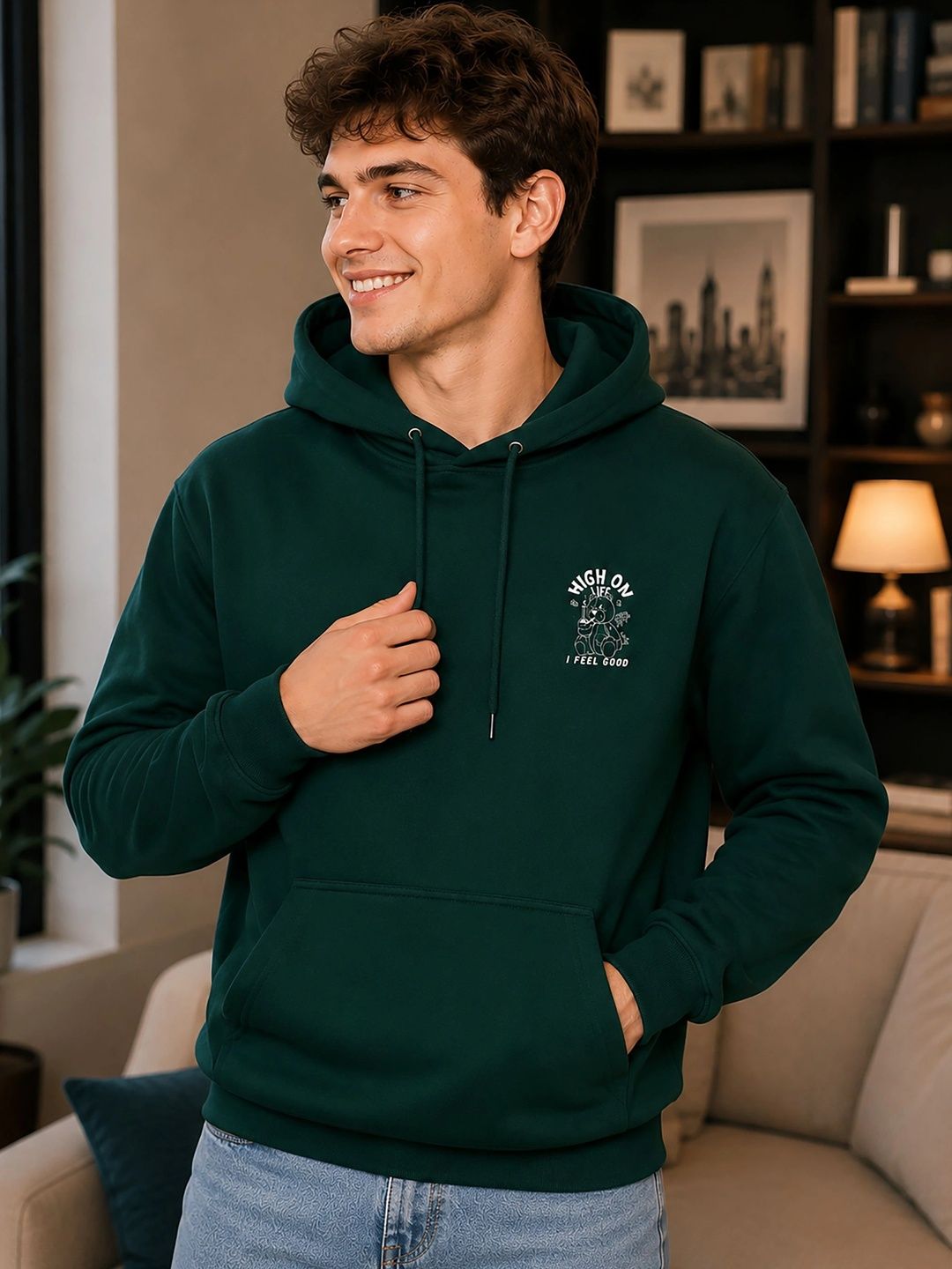 SZN Men Printed Hooded Oversized Sweatshirt-picture-17