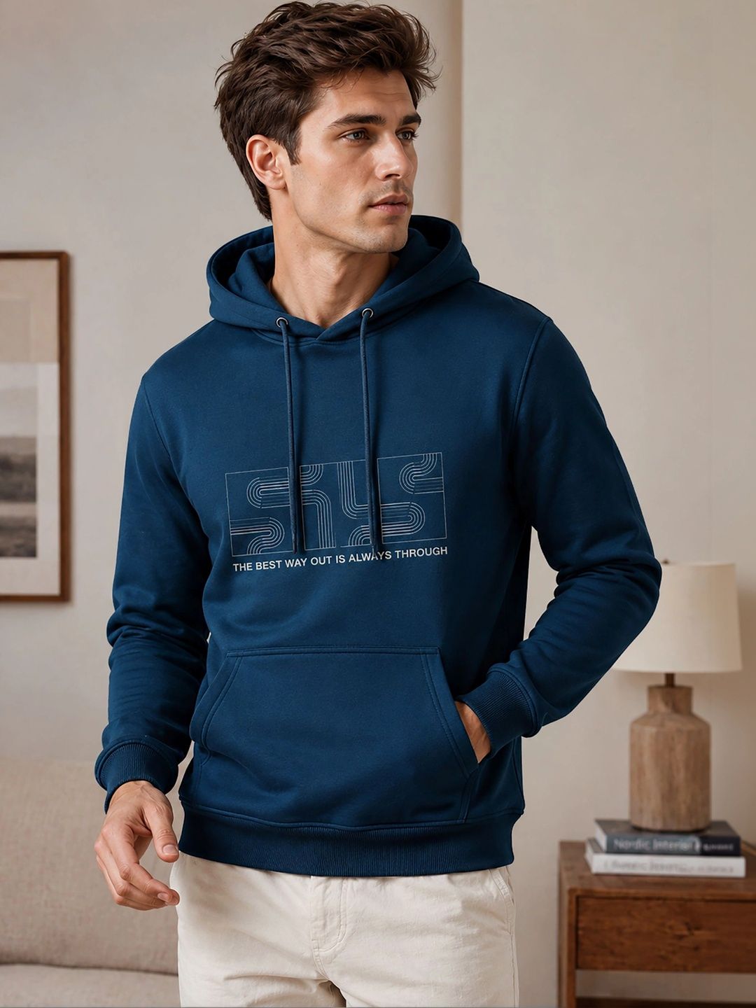 ATIGIANO Men Printed Hooded Sweatshirt-picture-15