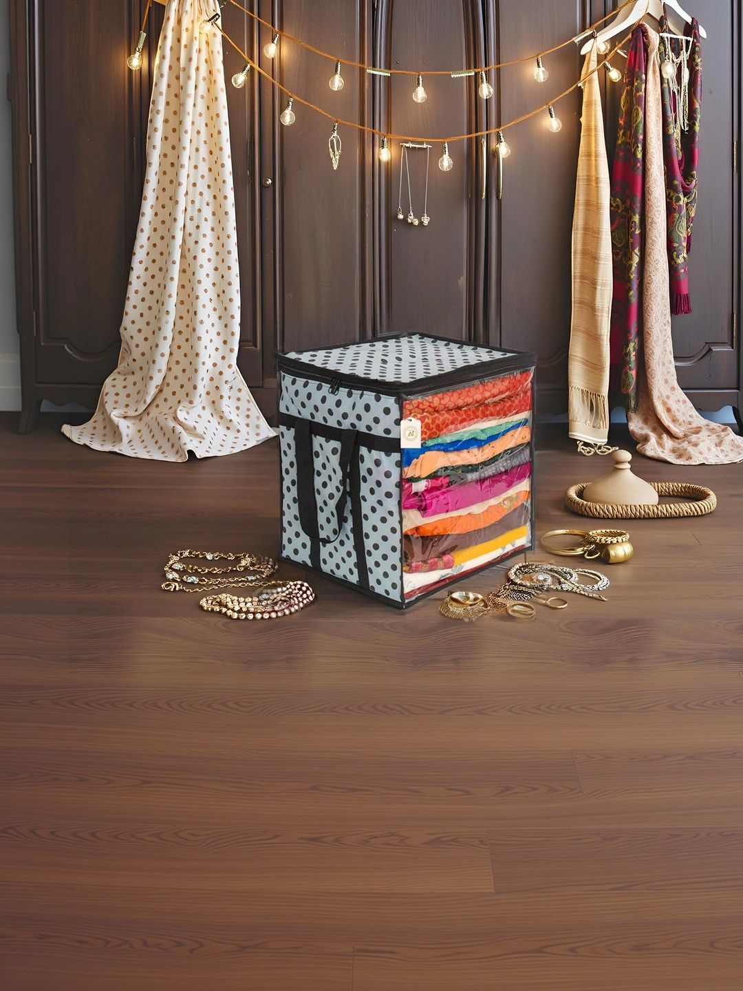 ANKIT INTERNATIONAL Black Set of 1 Reusable Multi-Utility Organisers-picture-39