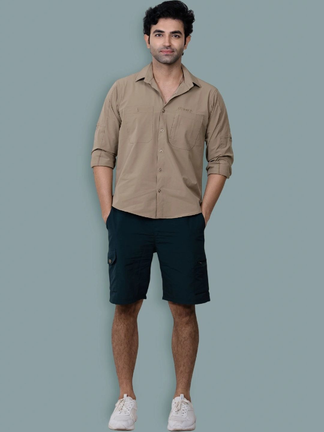 Clawear Men Loose Fit Cargo Shorts-picture-50