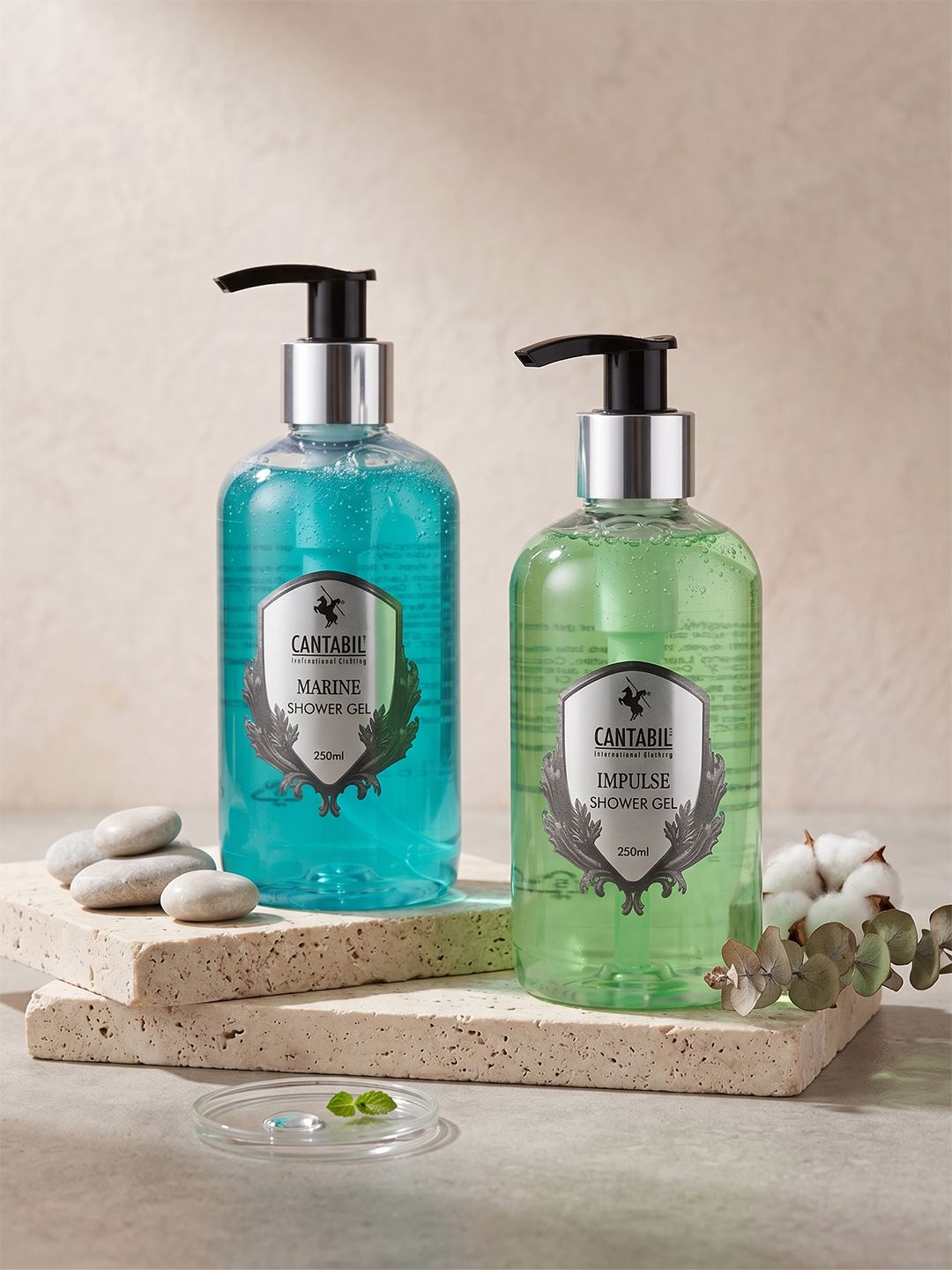 Cantabil Cantabil Unisex Set Of 2 Marine & Impules Shower Gel- 250 ml Each