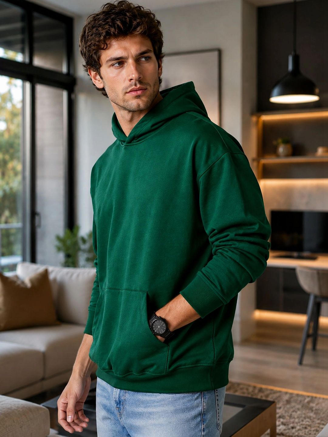 THE BEETEL HOUSE Men Printed Hooded Sweatshirt-picture-30