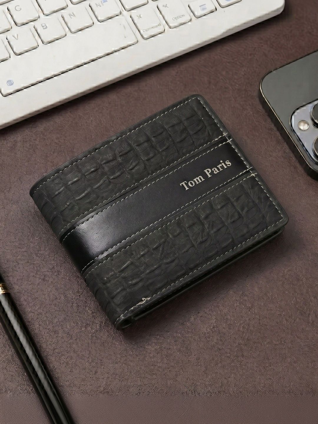 TomParis Men Textured PU Two Fold Wallet-picture-39