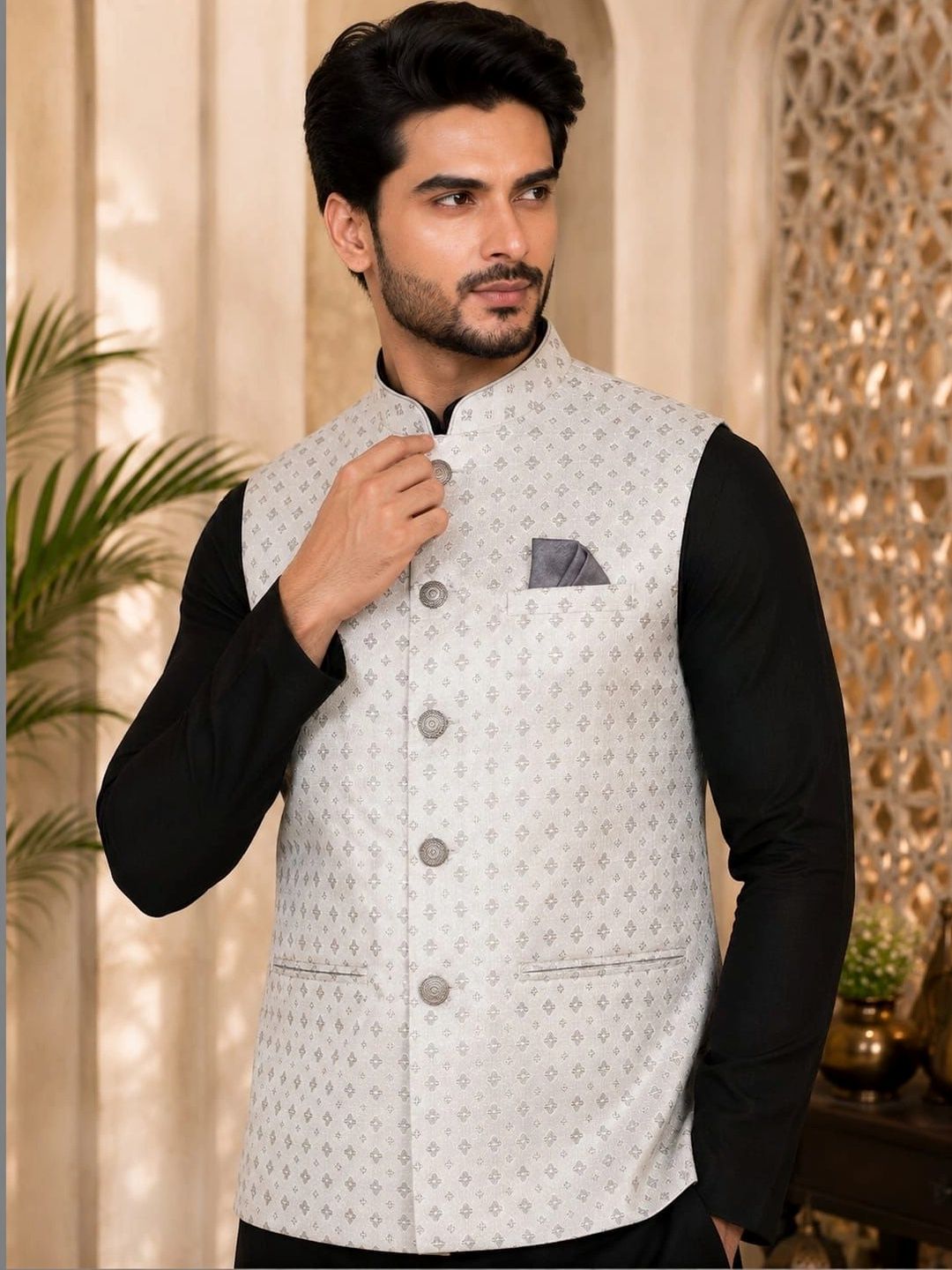 TRENDS OF ETHNIC Mandarin Collar Nehru Jackets-picture-17