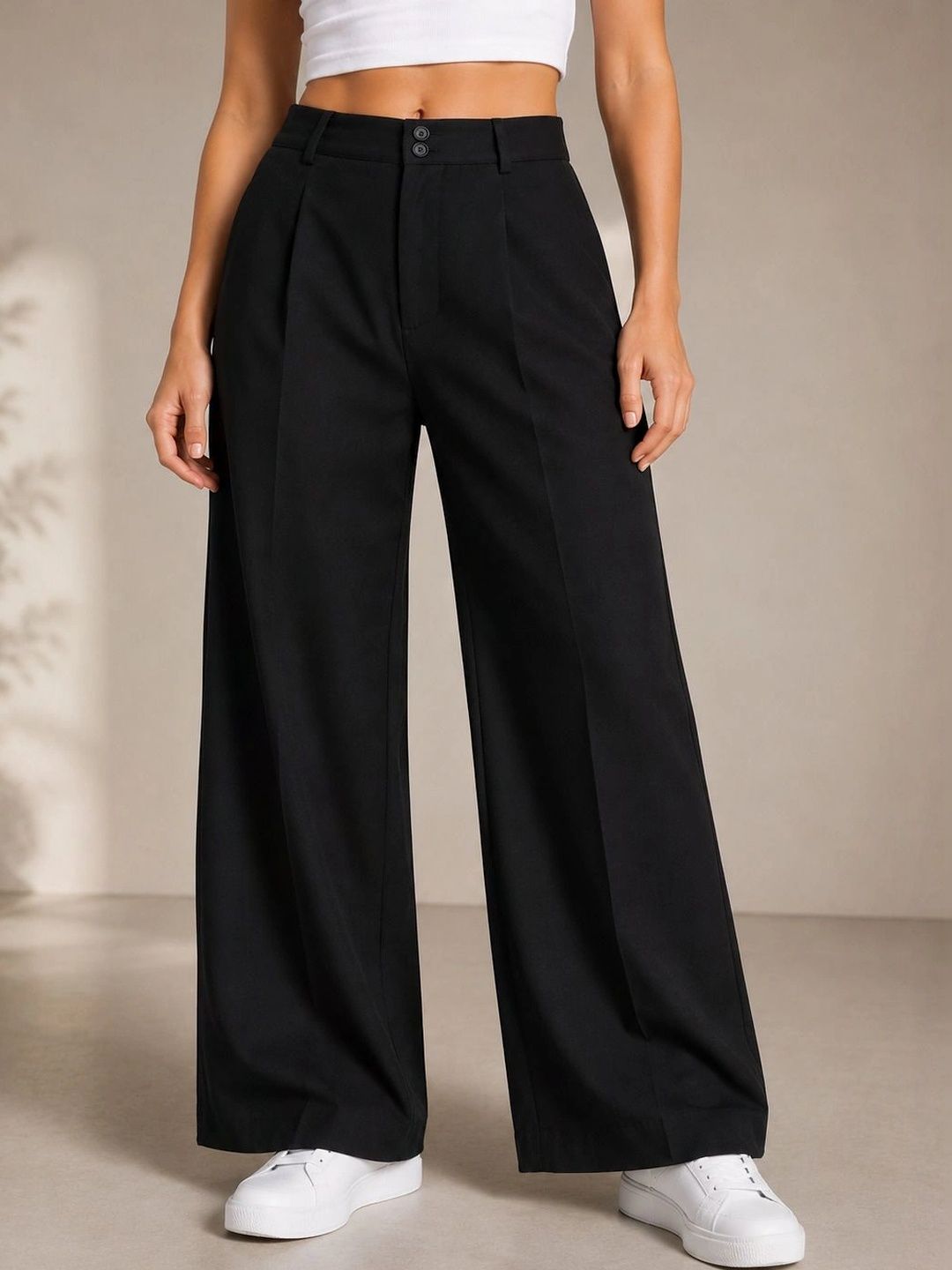 THE HOUSE OF THREADS Women Relaxed High-Rise Trousers-picture-37